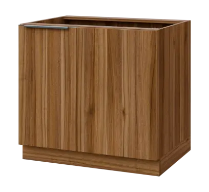 SISR - 9 spodní skříňka, rohová, 1-dveřová, levá, 870x900x600, ořech světlý